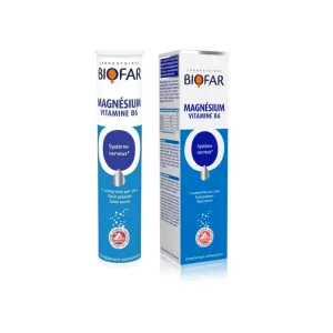 Biofar Magnezijum+B6+B2 – šumeće tablete sa magnezijumom i vitaminima B1, B2, B6, B12. Za nervni sistem, mišiće